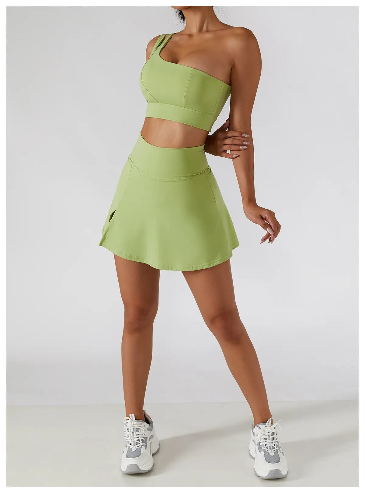 Lime Green Skort Set